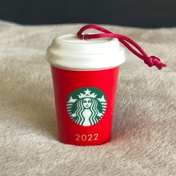 Starbucks ornaments ceramic red cup 2022 - Picture 2 of 8